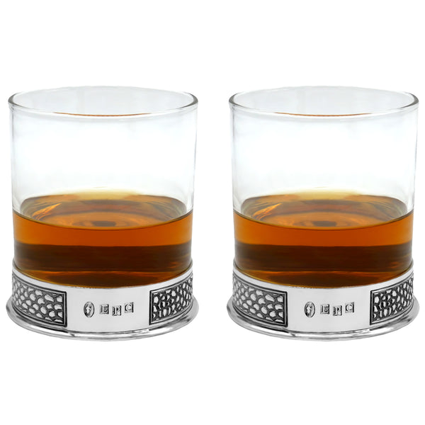 english factory 11oz MANHATTAN WHISKEY OR RUM DOUBLE GLASS TUMBLER