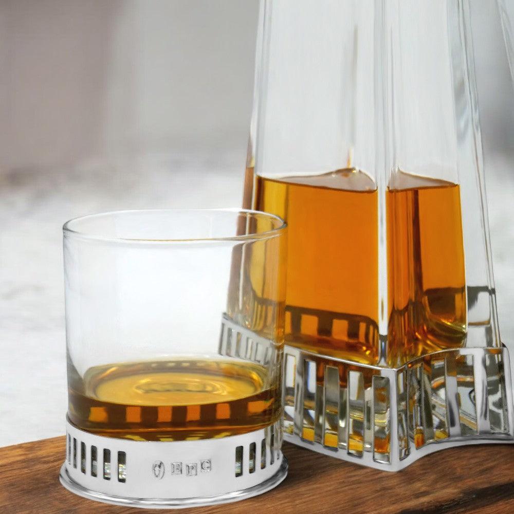 English Factory 11oz MONACO WHISKEY OR RUM DOUBLE GLASS TUMBLER SET