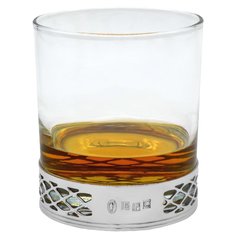 English Factory 11oz UISGE BEATHA WHISKEY OR RUM DOUBLE GLASS TUMBLER SET