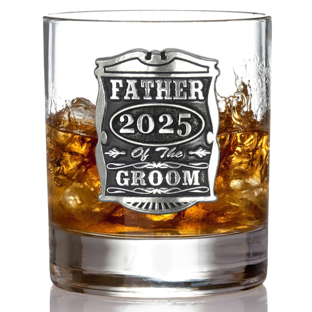 English Factory 11oz Wedding Father Of The Groom Pewter Whisky Glass Tumbler 2025