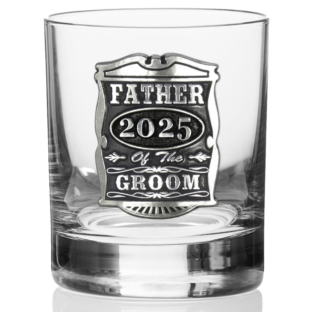 English Factory 11oz Wedding Father Of The Groom Pewter Whisky Glass Tumbler 2025