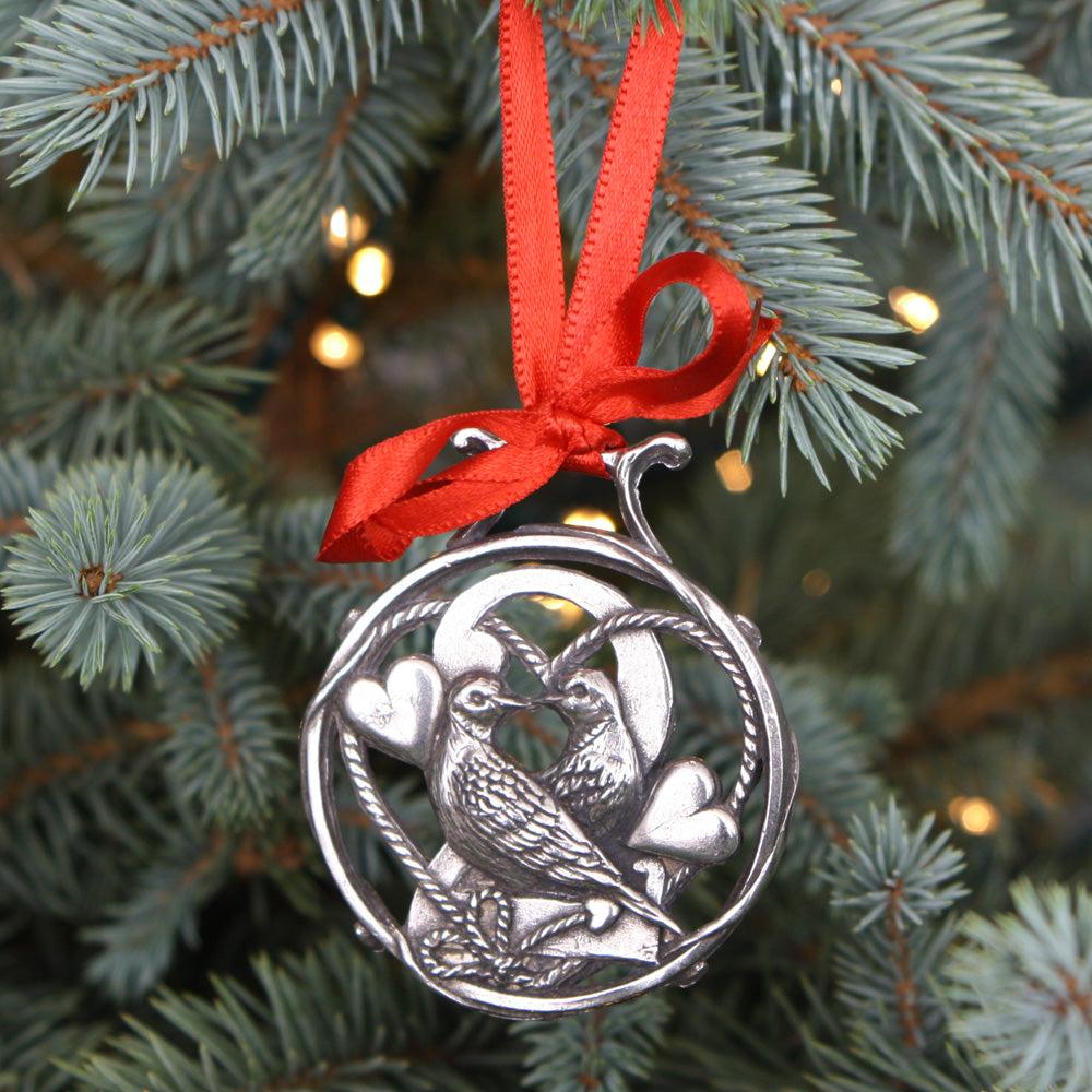 English Factory 1st-12th FULL SET 12 DAYS OF CHRISTMAS TREE PEWTER ORNAMENT BAUBLE DECORATION PACKAGE