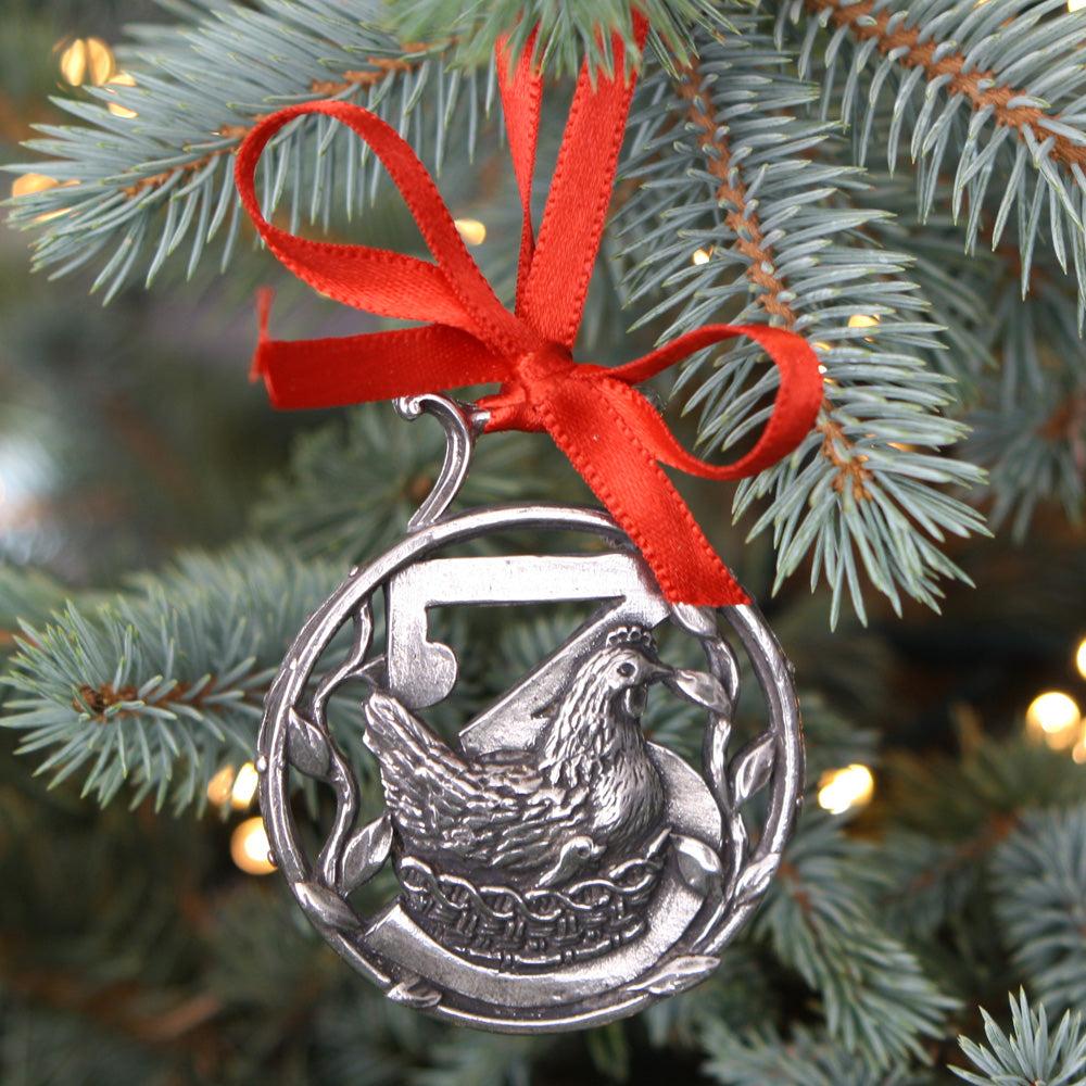 English Factory 1st-12th FULL SET 12 DAYS OF CHRISTMAS TREE PEWTER ORNAMENT BAUBLE DECORATION PACKAGE