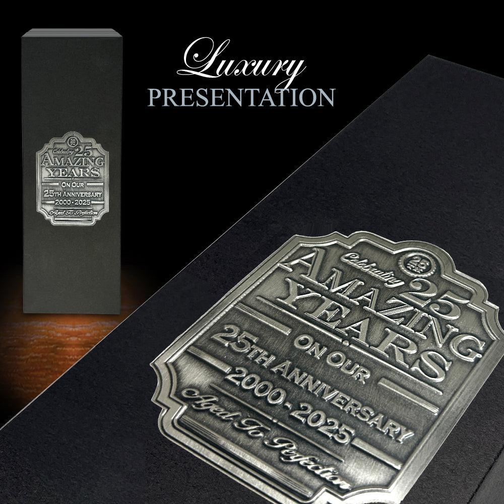 English Factory 25th Anniversary Whisky Gift Set Bottle & Box 2000-2025
