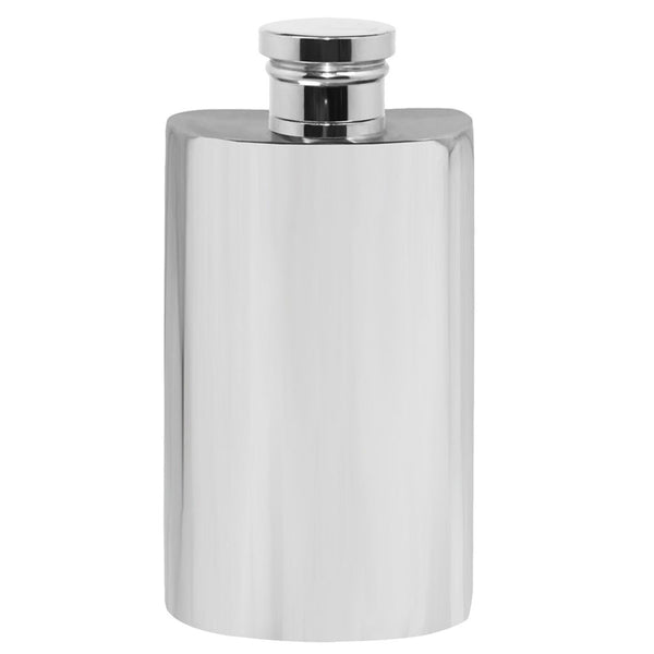 english factory 2oz Slimline Plain Pewter Hip Flask