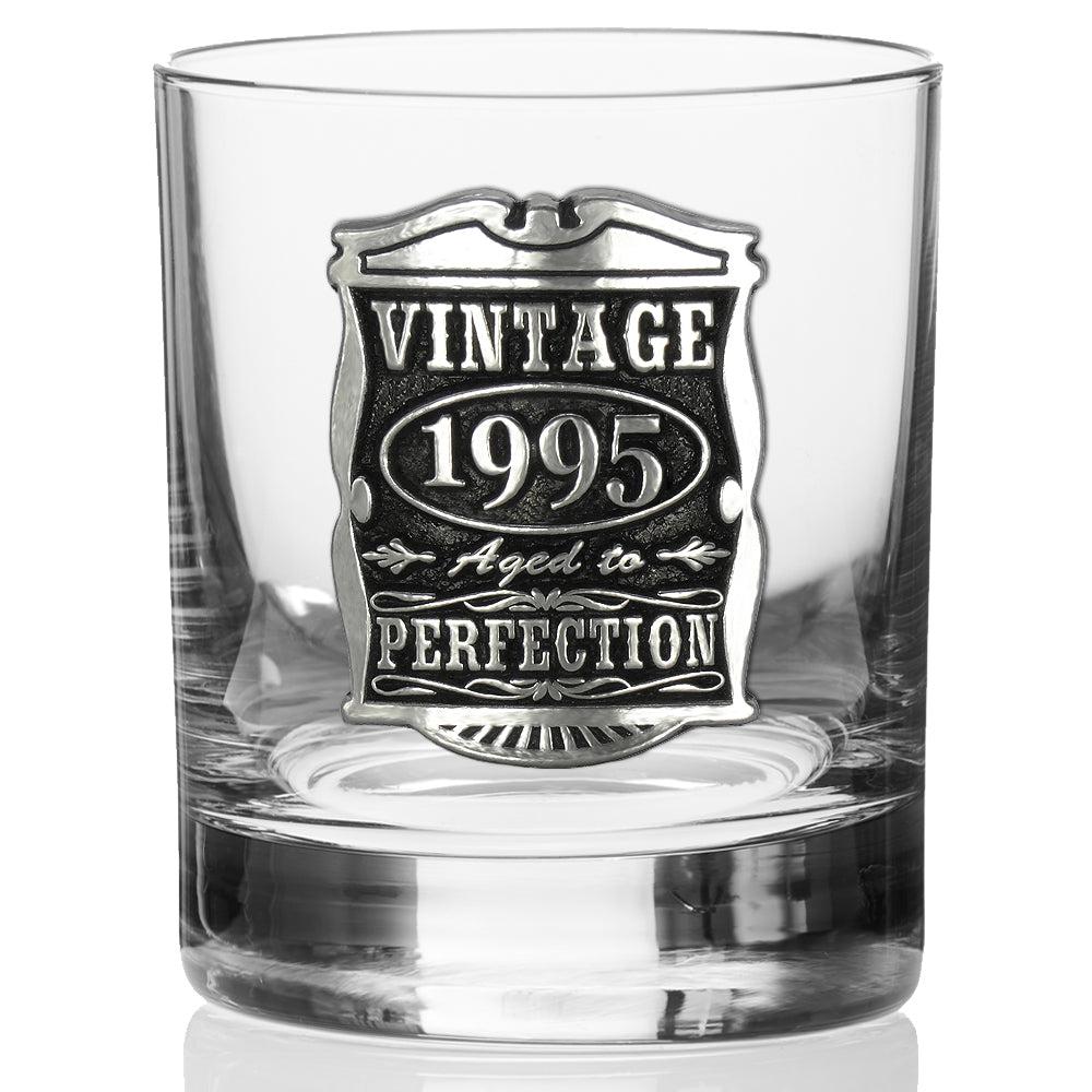 English Factory 30th Birthday Or Anniversary Gift 1995 Vintage Years Pewter Whisky Glass Tumbler