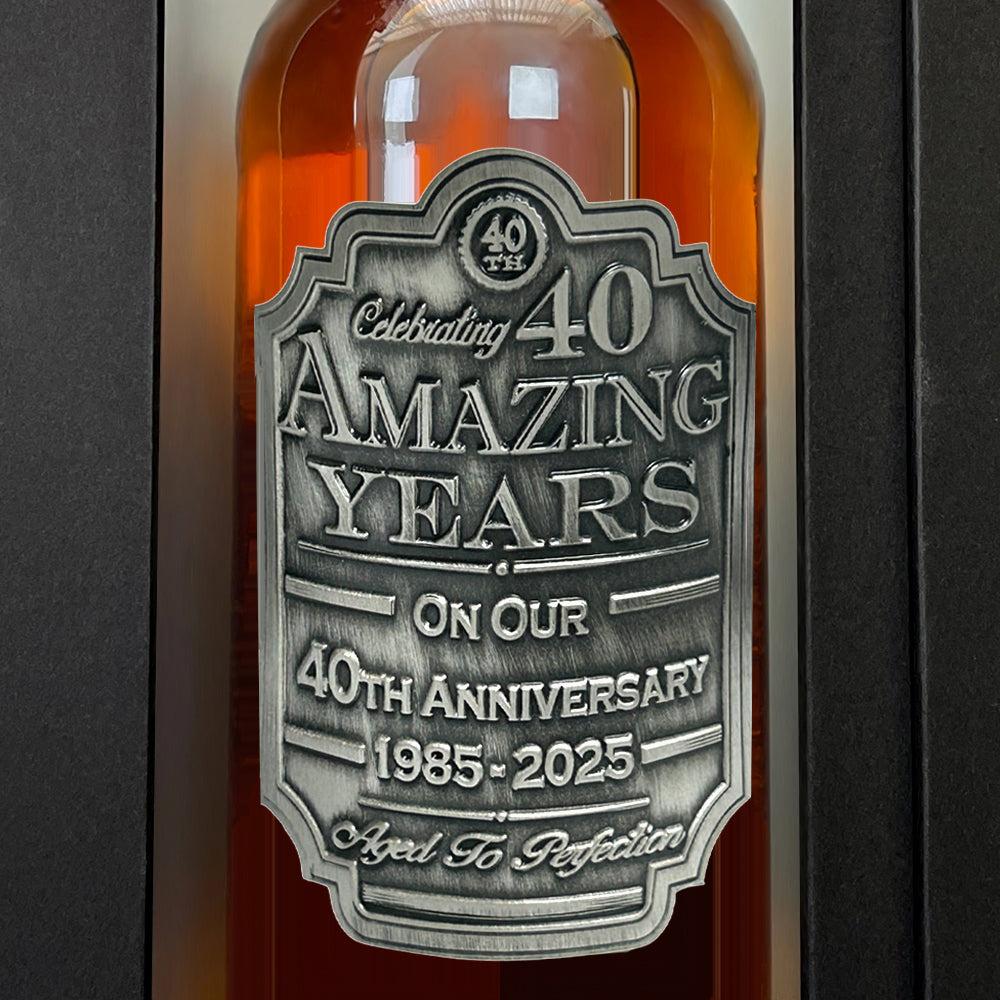 English Factory 40th Anniversary Whisky Gift Set Bottle & Box 1985-2025