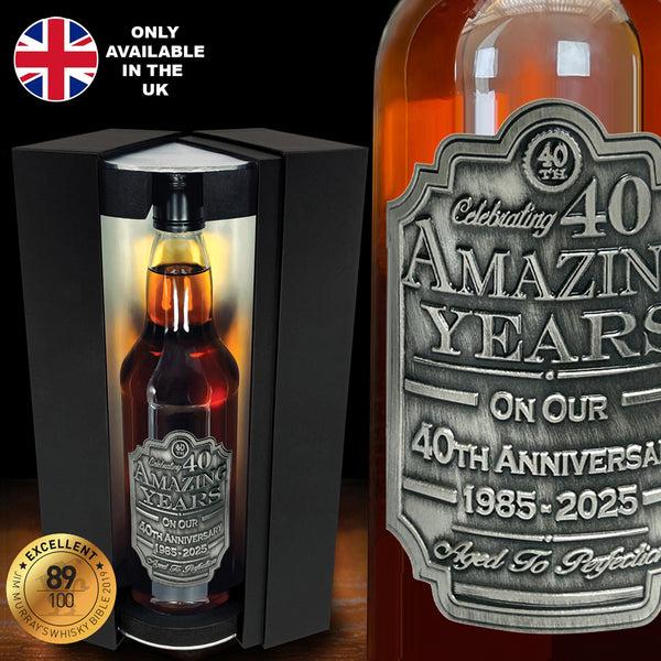 english factory 40th Anniversary Whisky Gift Set Bottle & Box 1985-2025