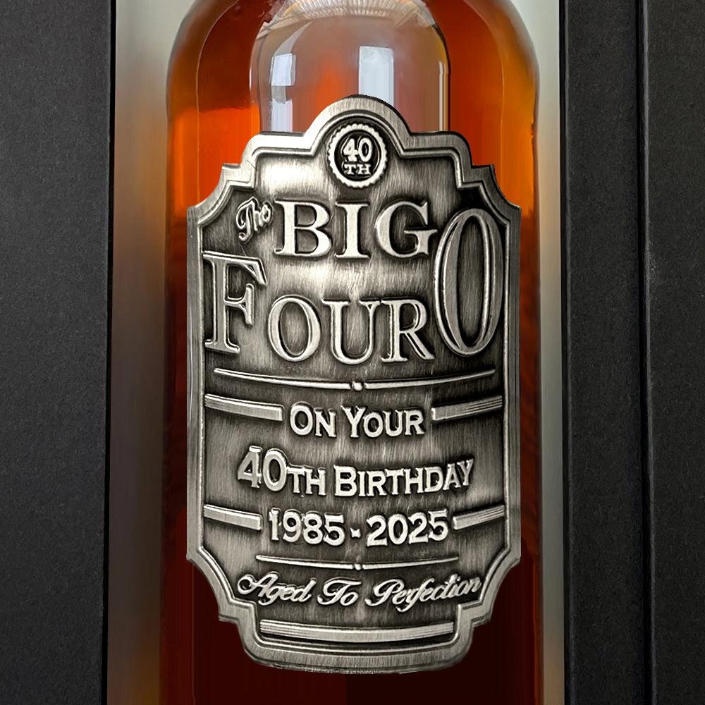 English Factory 40th Birthday Whisky Gift Set Bottle & Box 1985