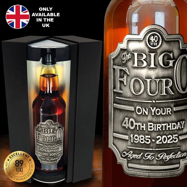 english factory 40th Birthday Whisky Gift Set Bottle & Box 1985
