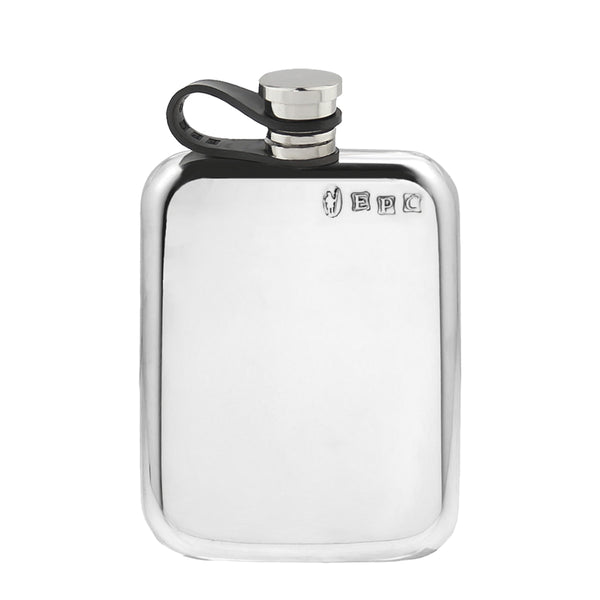 english factory 4oz Pewter Purse Hip Flask with Flexi Cap