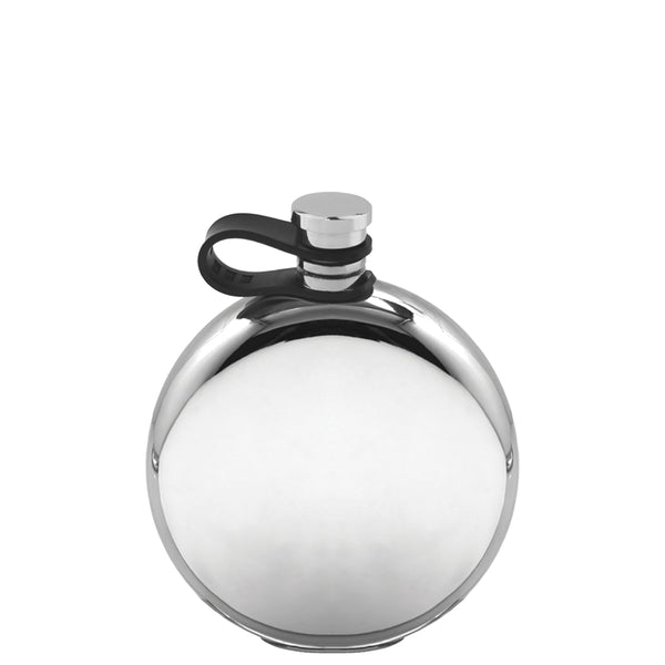 english factory 4oz Round Pewter Hip Flask with Flexi Cap