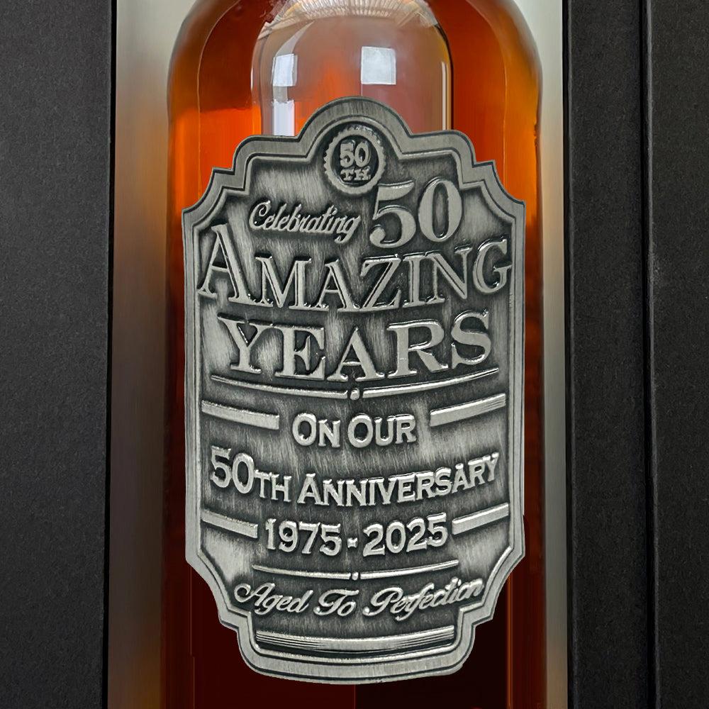 English Factory 50th Anniversary Whisky Gift Set Bottle & Box 1975-2025