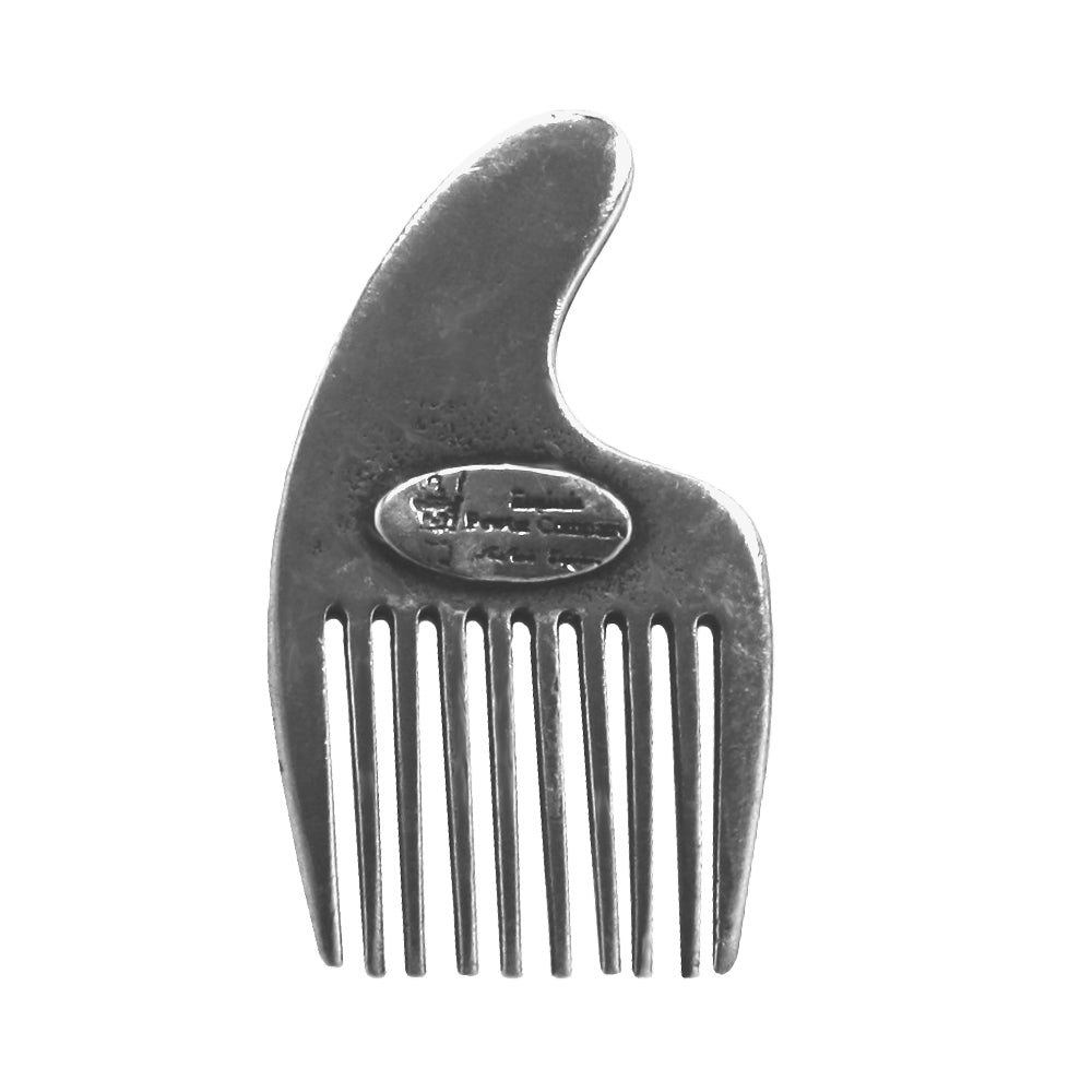 English Factory 5cm Miniature Beard & Moustache Comb With Moustache Design