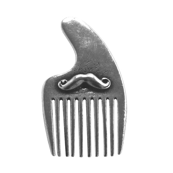 english factory 5cm Miniature Beard & Moustache Comb with Moustache Design