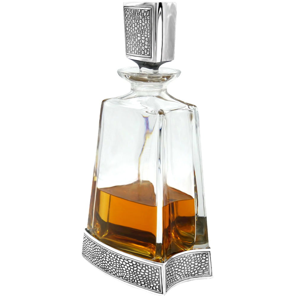 English Factory 600ml Whisky Wine & Spirit MANHATTAN MEDIUM PEWTER DECANTER