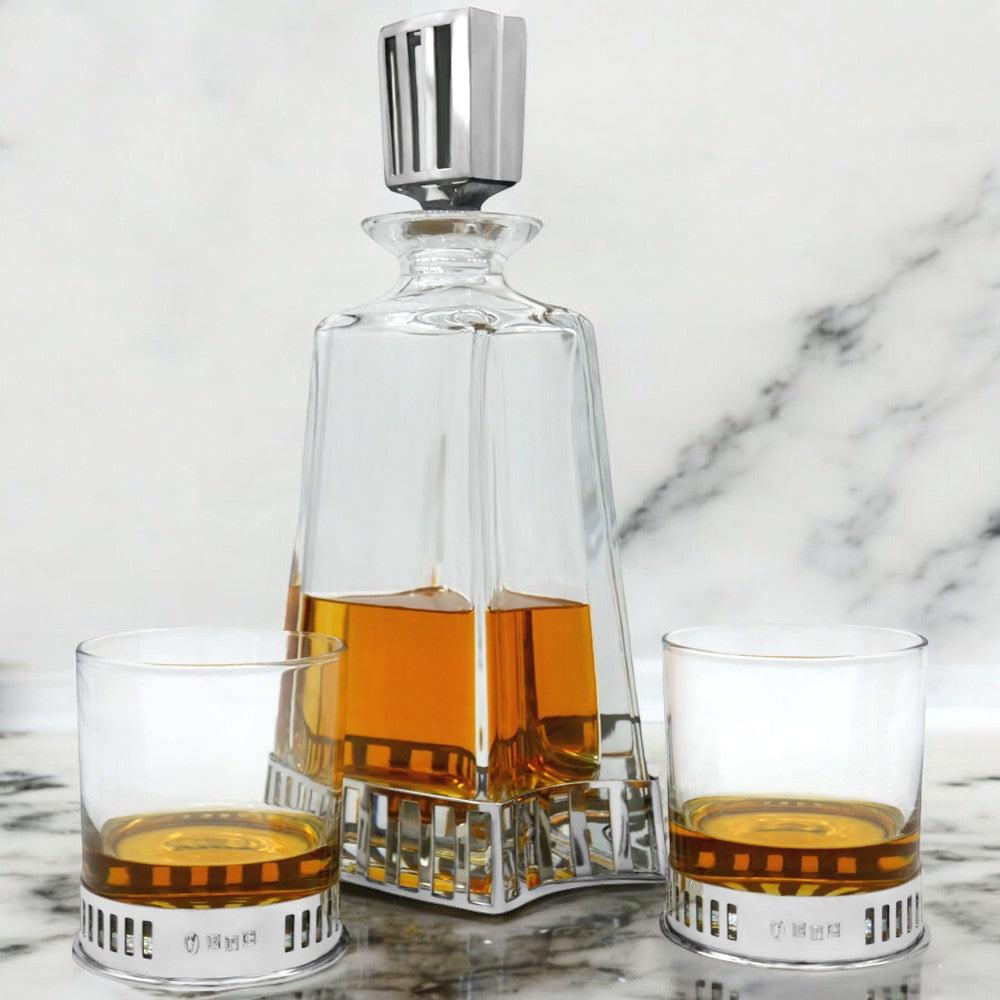 English Factory 600ml Whisky Wine & Spirit MONACO TALL PEWTER DECANTER