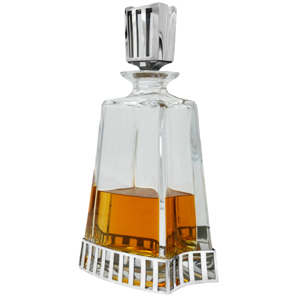 English Factory 600ml Whisky Wine & Spirit MONACO TALL PEWTER DECANTER