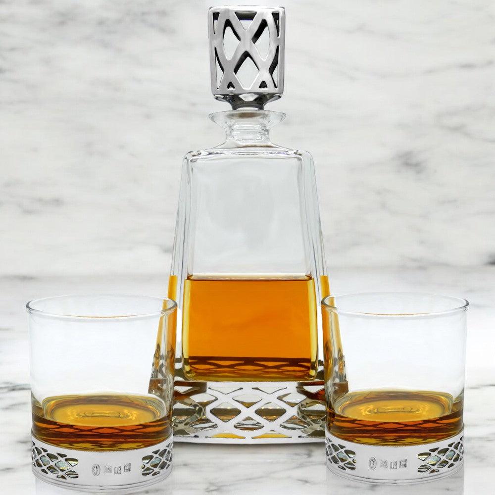 English Factory 600ml Whisky Wine & Spirit Uisge Beatha TALL PEWTER DECANTER