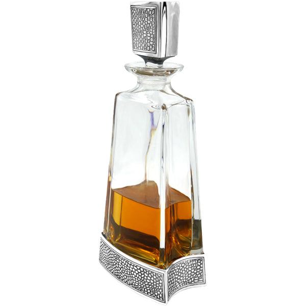 english factory 650ml Whisky Wine & Spirit MANHATTAN TALL PEWTER DECANTER