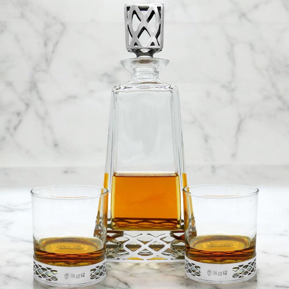 English Factory 650ml Whisky Wine & Spirit Uisge Beatha TALL PEWTER DECANTER