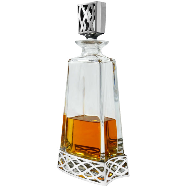English Factory 650ml Whisky Wine & Spirit Uisge Beatha TALL PEWTER DECANTER