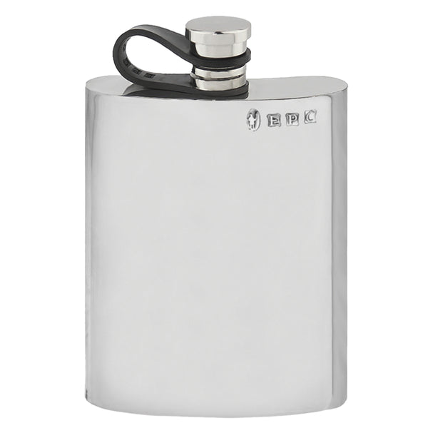 english factory 6oz Pewter Hip Flask with Flexi Cap