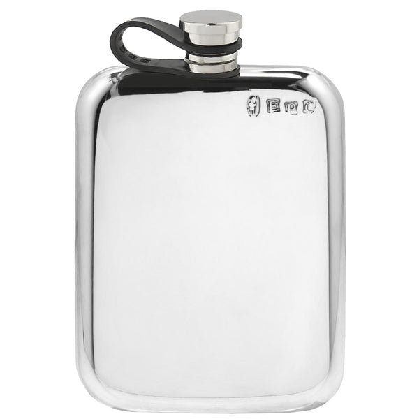 english factory 6oz Pewter Purse Hip Flask with Flexi Cap