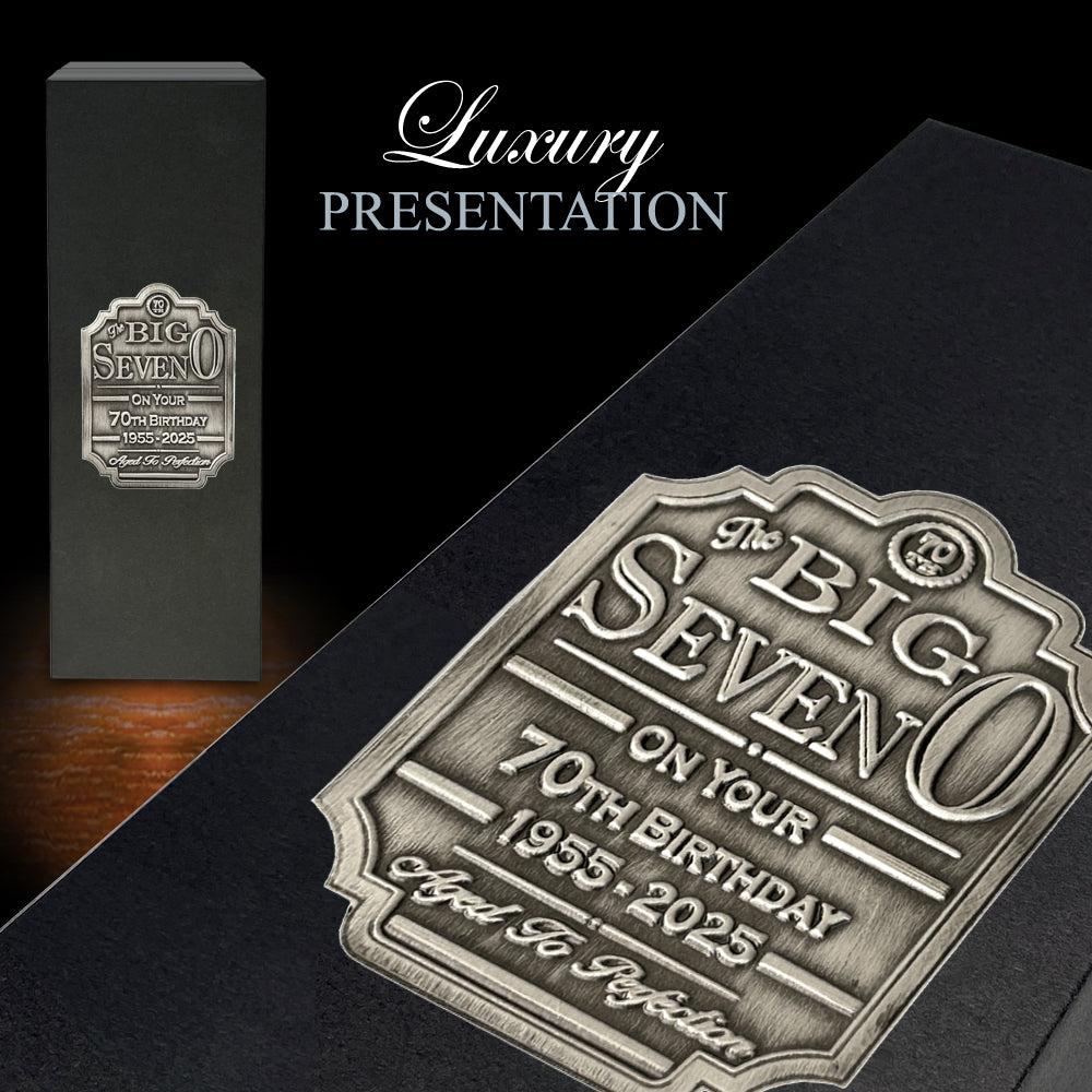 English Factory 70th Birthday Whisky Gift Set Bottle & Box 1955