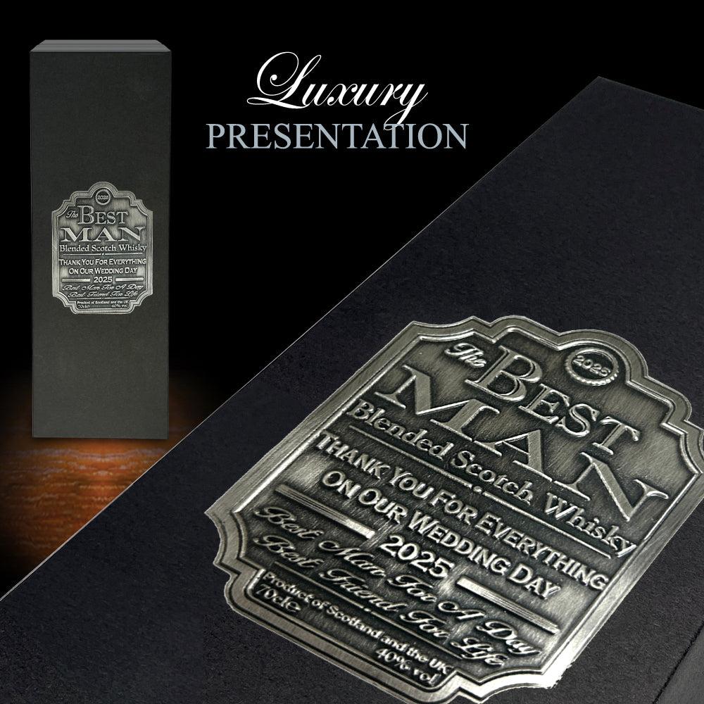 English Factory Best Man Whisky Gift Set Bottle & Box 2025