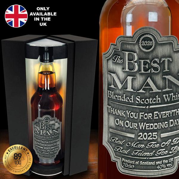 english factory Best Man Whisky Gift Set Bottle & Box 2025