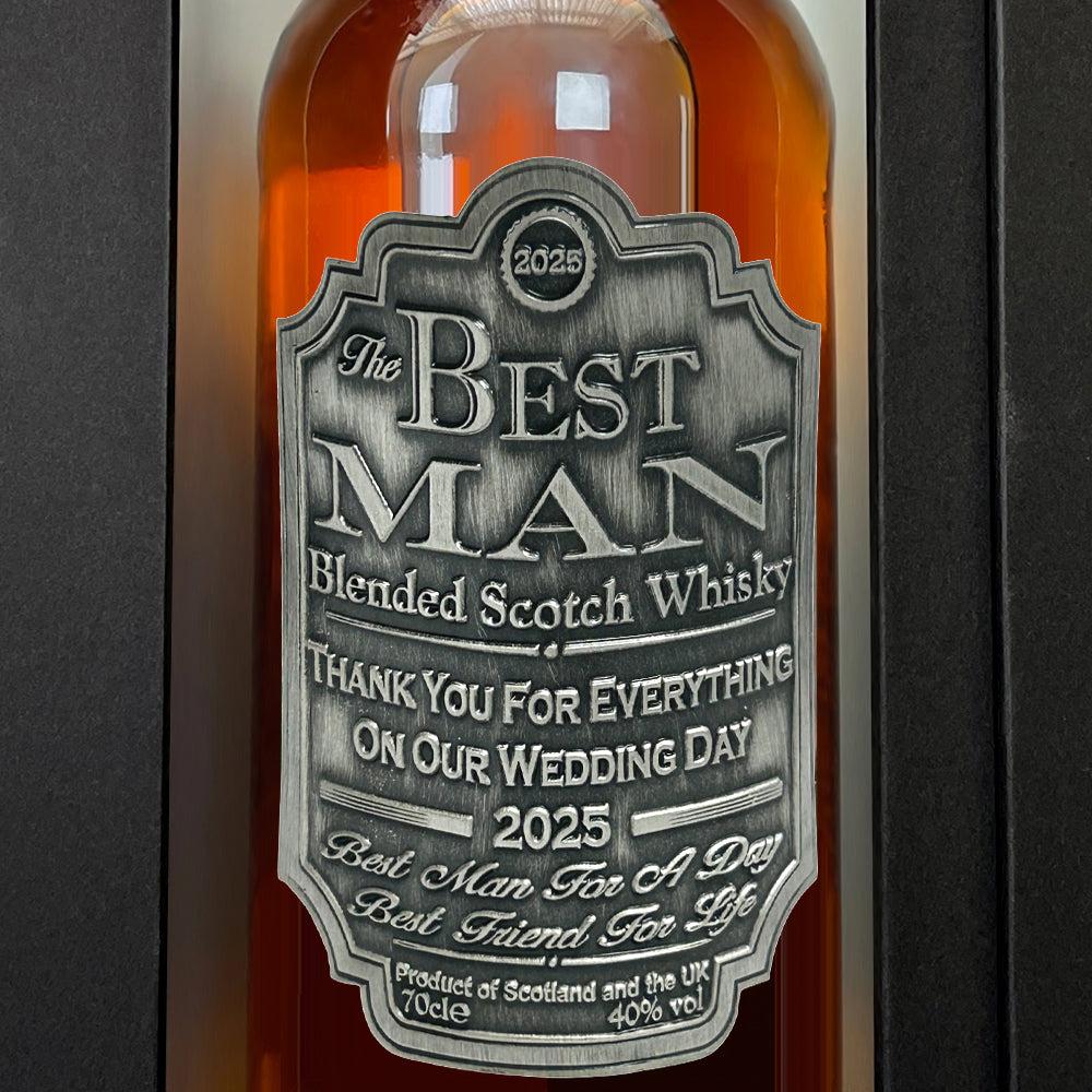 English Factory Best Man Whisky Gift Set Bottle & Box 2025
