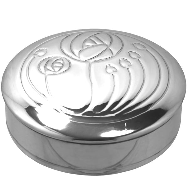 english factory Charles Rennie Mackintosh Pewter Keepsake Trinket Box