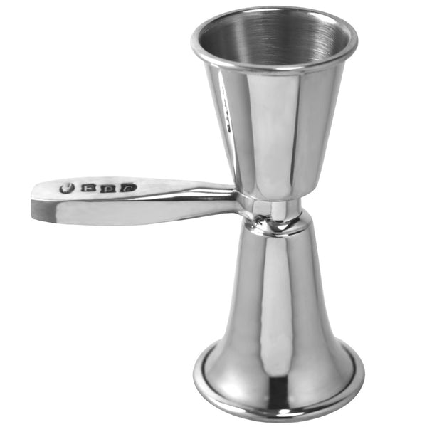 english factory Double Shot Spirit Pewter Bar Measure With Handle english factory Double Shot Spirit Pewter Bar Measure With Handle