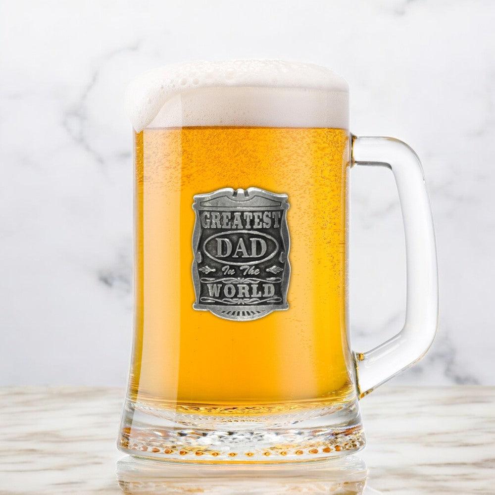 English Factory 1pt GREATEST DAD GLASS TANKARD