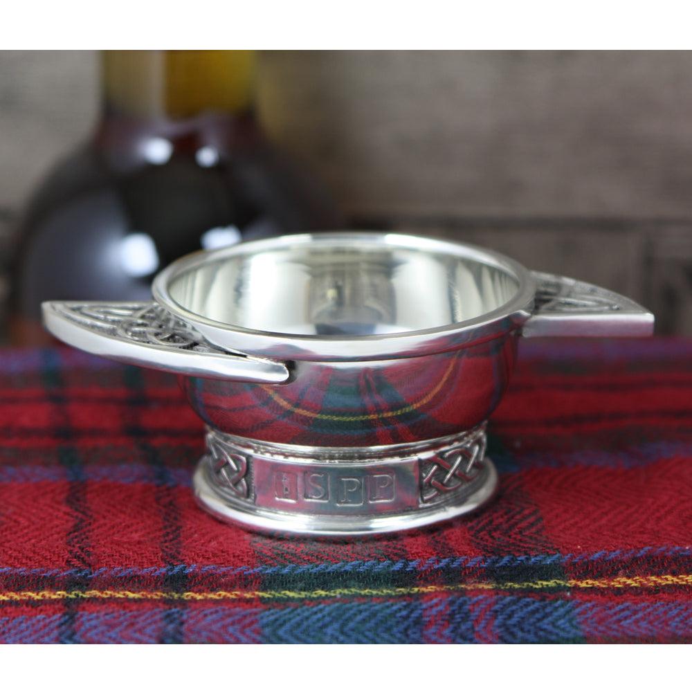 English Factory 2.5" Iona Celtic Pewter Quaich Bowl