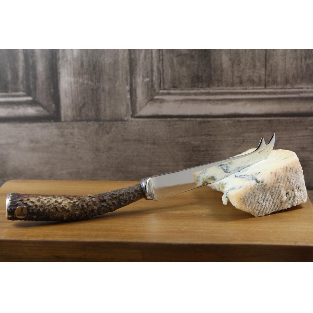 English Factory Stag Horn Handle Cheese Knife