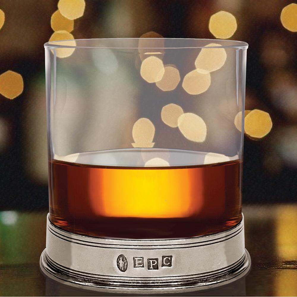 English Factory English Pewter 11oz Vogue Whisky Glass Tumbler