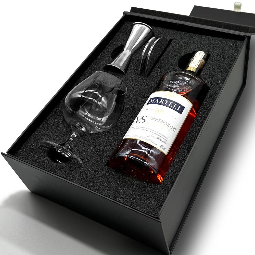 English Factory Luxury Brandy Gift Set Includes Bottle Brandy Glass Spirit Measure And 2 Coasters