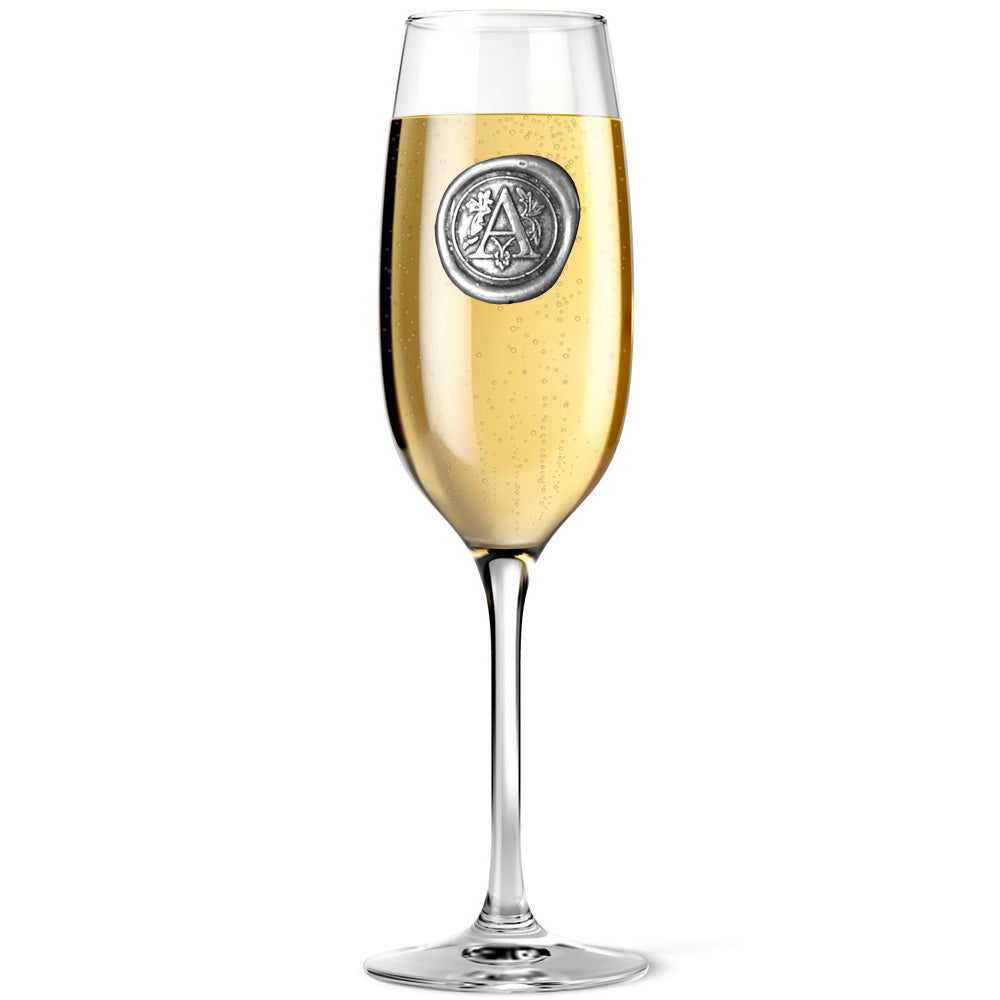English Factory Luxury Champagne Gift Set Includes Bottle Personalised Champagne Flute Pewter Bottle Coaster Pewter Champagne Sealer & Pewter Coaster
