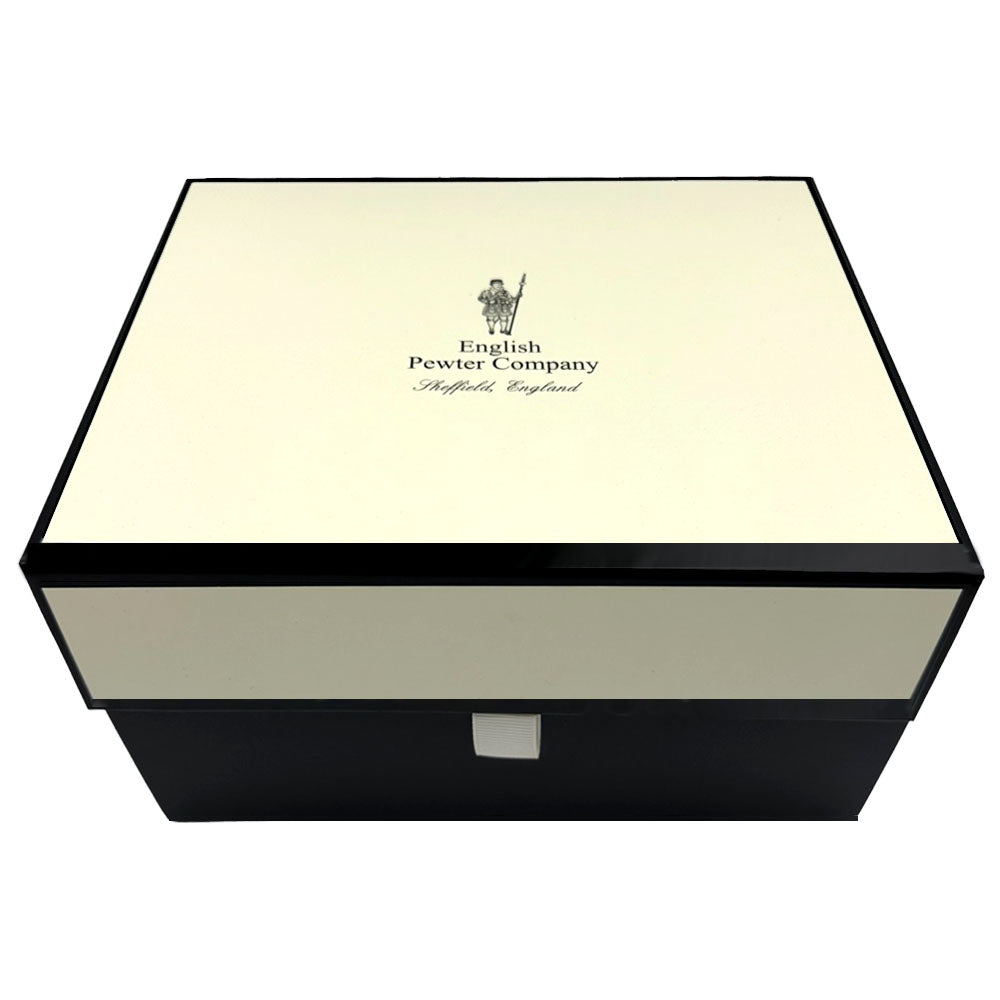 English Factory Luxury Pewter Champagne Bottle Coaster With Wooden Insert