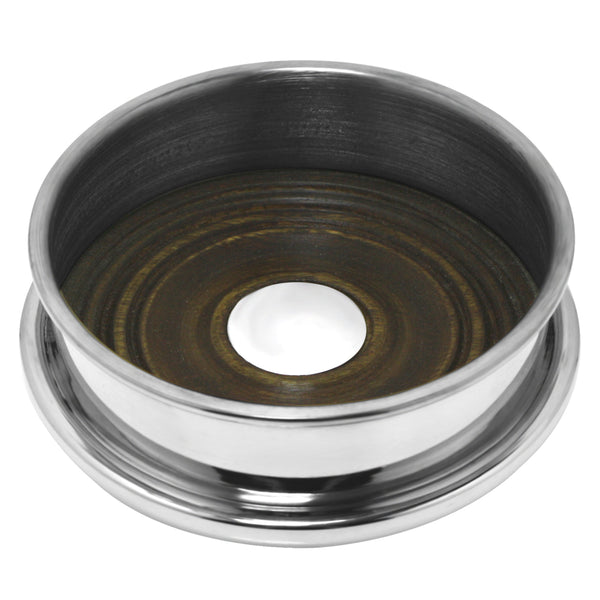 english factory Luxury Pewter Wine Bottle Coaster with Wooden Insert