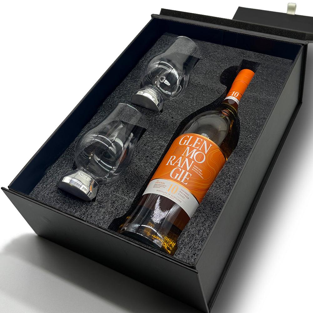 English Factory Luxury Whisky Gift Set Includes Bottle & 2 Glencairn Whisky Glasses