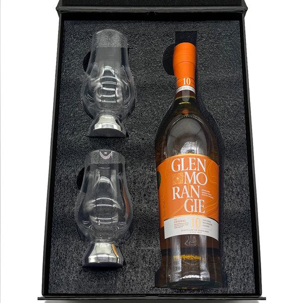 english factory Luxury Whisky Gift Set Includes Bottle & 2 Glencairn Whisky Glasses