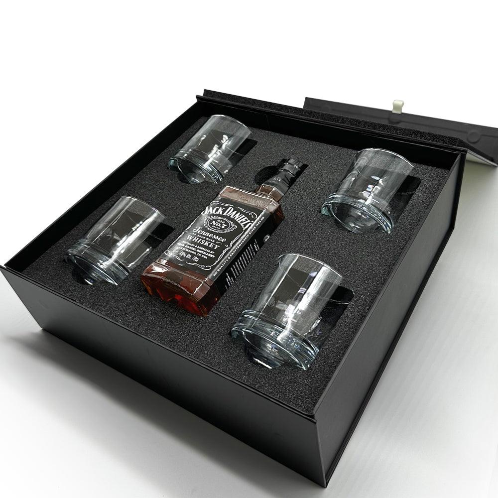 English Factory Luxury Whisky Gift Set Includes Bottle & 4 Whisky 11oz Tumblers