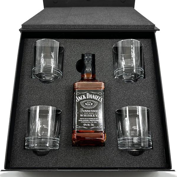 english factory Luxury Whisky Gift Set Includes Bottle & 4 Whisky 11oz Tumblers