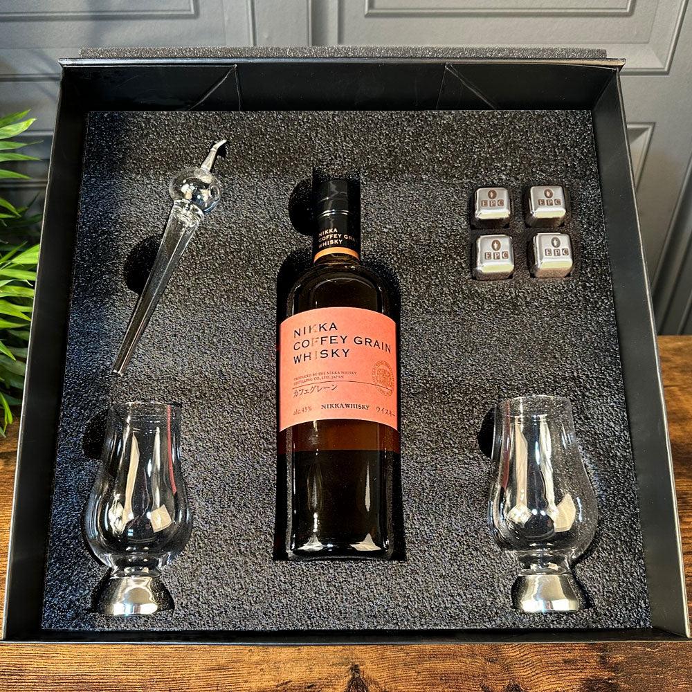 English Factory Luxury Whisky Gift Set Includes Bottle With Two Glencairn Glasses Whiskey Pipette And Whisky Stones
