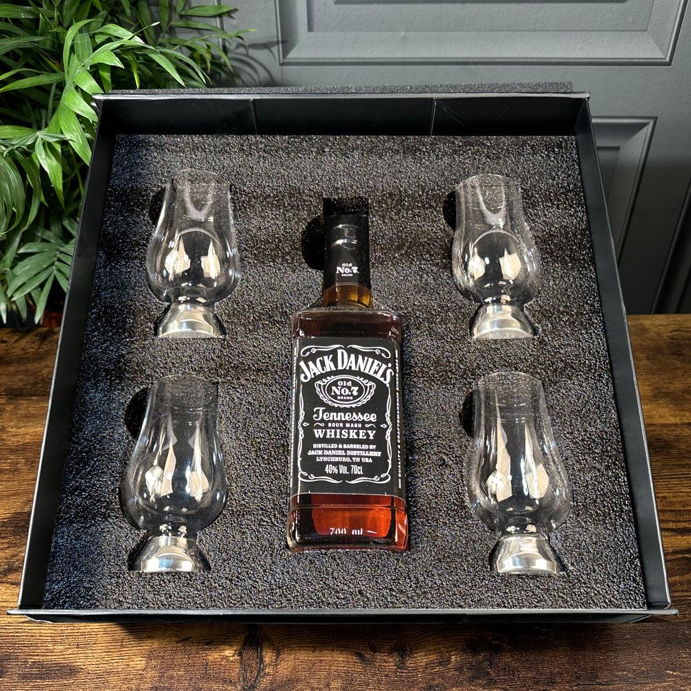 English Factory Luxury Whisky Gift Set With Bottle And Glencairn Glasses