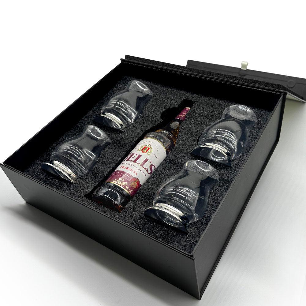 English Factory Luxury Whisky Gift Set With Bottle And Glencairn Mixer Glasses