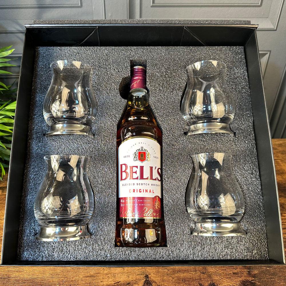 English Factory Luxury Whisky Gift Set With Bottle And Glencairn Mixer Glasses